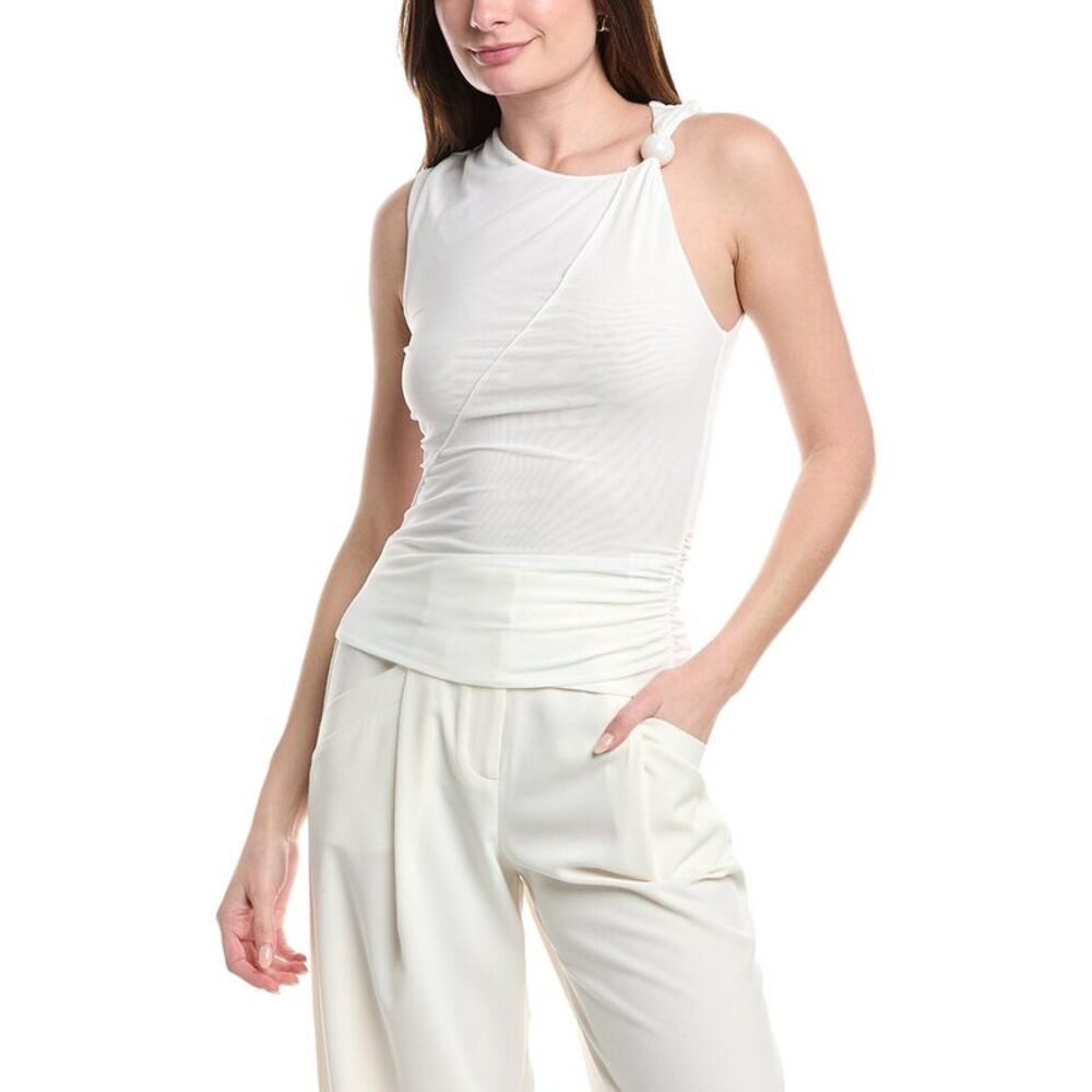 Misha Womens  Charlie Mesh Top, White